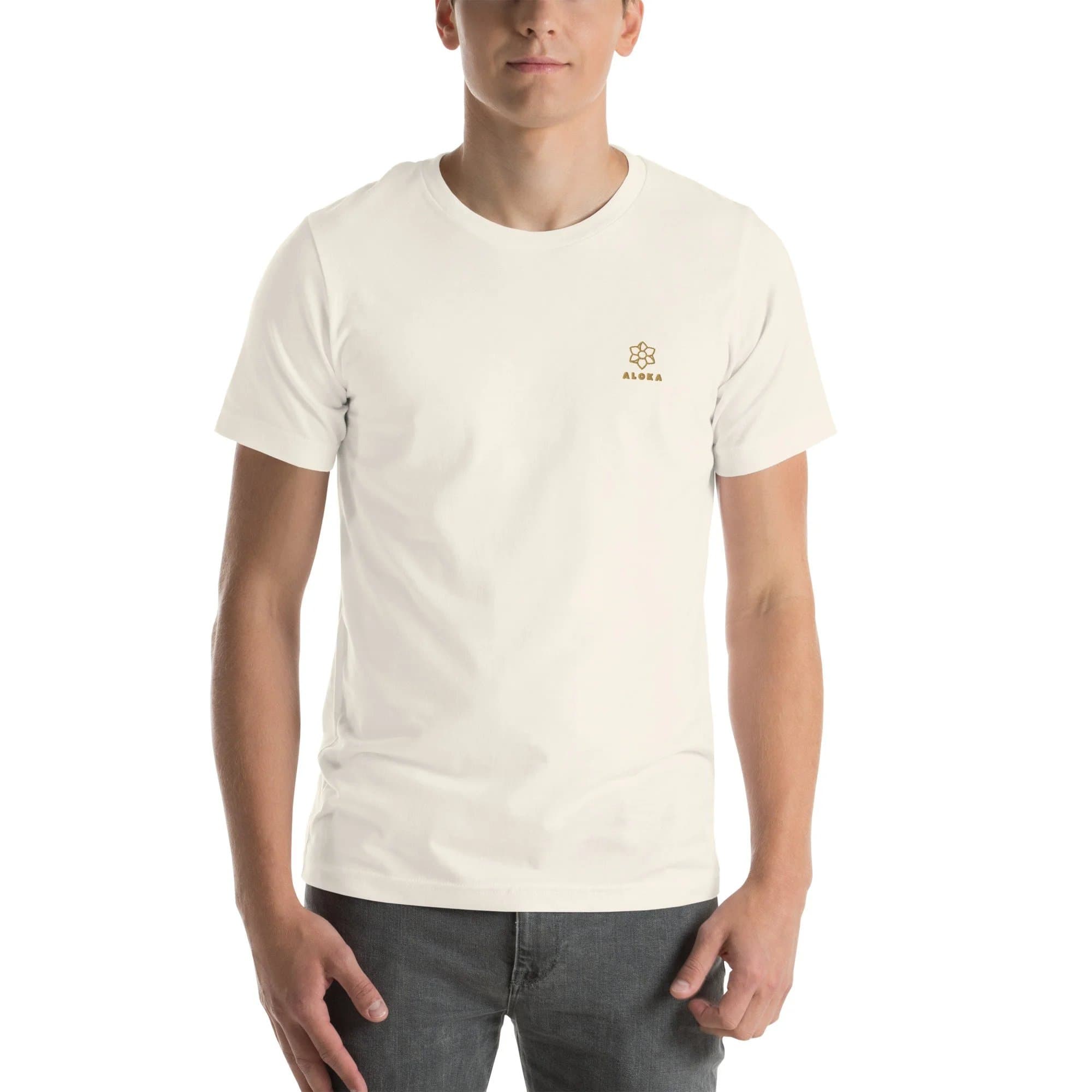 Aloka Embroidered T-Shirt — Natural
