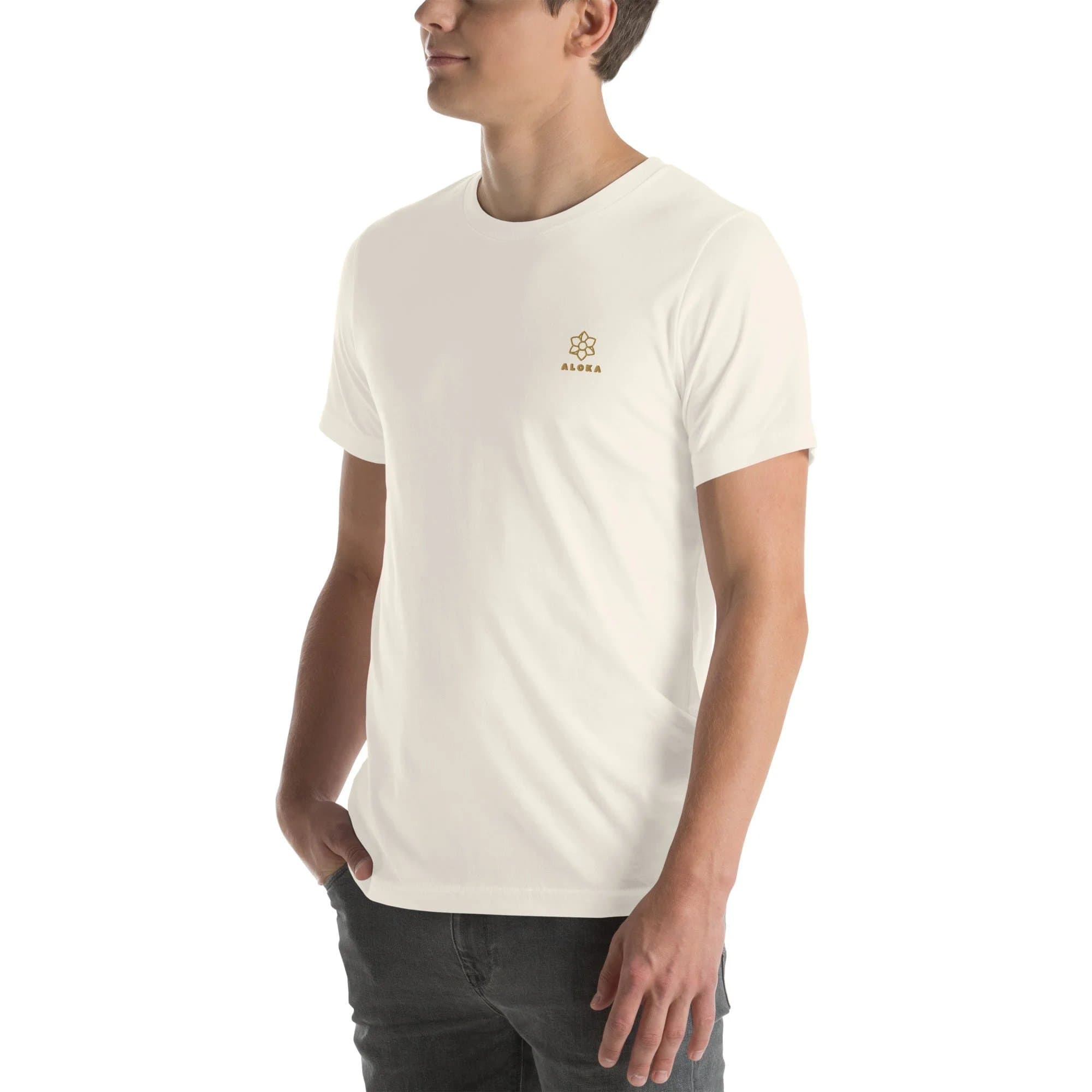 Aloka Embroidered T-Shirt — Natural