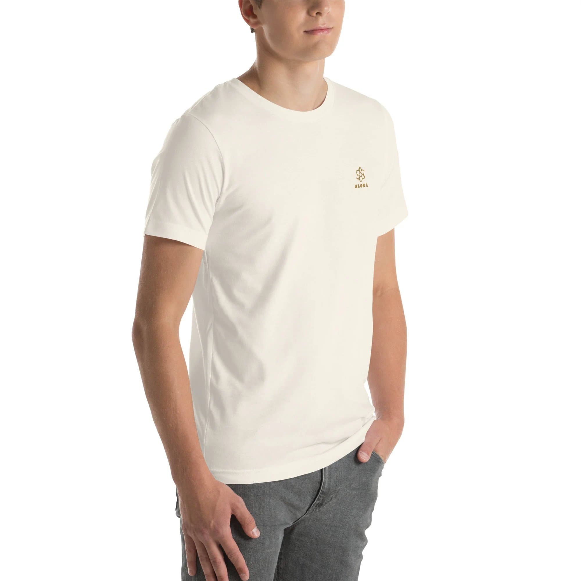 Aloka Embroidered T-Shirt — Natural